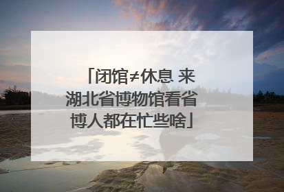 闭馆≠休息 来湖北省博物馆看省博人都在忙些啥