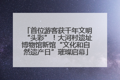 首位游客获千年文明“头彩”！大河村遗址博物馆新馆“文化和自然遗产日”璀璨启幕