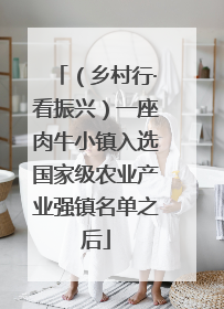 （乡村行·看振兴）一座肉牛小镇入选国家级农业产业强镇名单之后