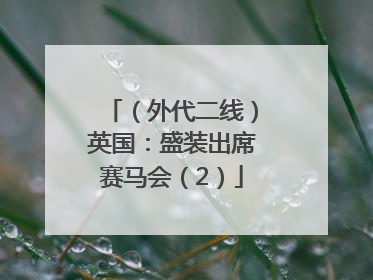 （外代二线）英国：盛装出席赛马会（2）