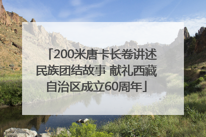 200米唐卡长卷讲述民族团结故事 献礼西藏自治区成立60周年