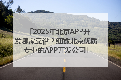 2025年北京APP开发哪家靠谱？细数北京优质专业的APP开发公司