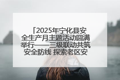 2025年宁化县安全生产月主题活动圆满举行——三级联动共筑安全防线 探索老区安全发展新路径