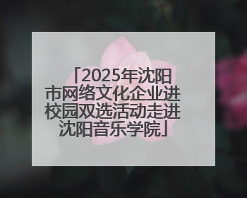 2025年沈阳市网络文化企业进校园双选活动走进沈阳音乐学院