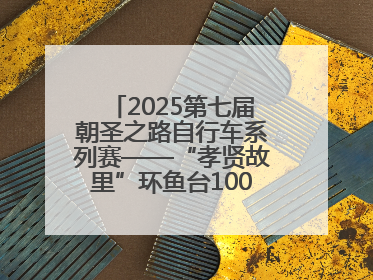 2025第七届朝圣之路自行车系列赛——“孝贤故里”环鱼台100公里挑战赛启幕