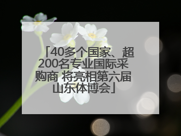 40多个国家、超200名专业国际采购商 将亮相第六届山东体博会