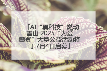 AI“黑科技”燃动雪山 2025“为爱攀登”大型公益活动将于7月4日启幕