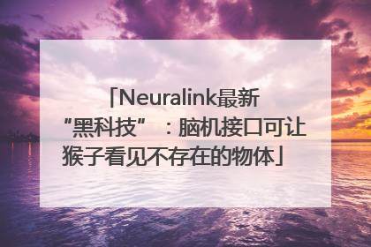 Neuralink最新“黑科技”：脑机接口可让猴子看见不存在的物体